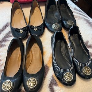 Tory burch flat bundle size 7.5 4 pairs